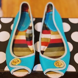 Coach Peep-toe Flats